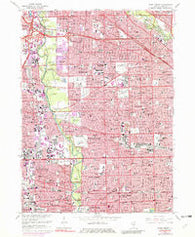 River Forest Illinois Historical topographic map, 1:24000 scale, 7.5 X 7.5 Minute, Year 1963