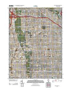River Forest Illinois Historical topographic map, 1:24000 scale, 7.5 X 7.5 Minute, Year 2012
