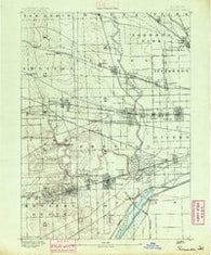 Riverside Illinois Historical topographic map, 1:62500 scale, 15 X 15 Minute, Year 1891