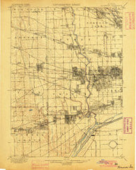 Riverside Illinois Historical topographic map, 1:62500 scale, 15 X 15 Minute, Year 1900