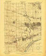 Riverside Illinois Historical topographic map, 1:62500 scale, 15 X 15 Minute, Year 1901