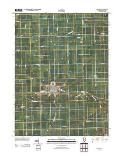 Roanoke Illinois Historical topographic map, 1:24000 scale, 7.5 X 7.5 Minute, Year 2012