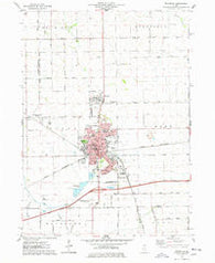Rochelle Illinois Historical topographic map, 1:24000 scale, 7.5 X 7.5 Minute, Year 1975