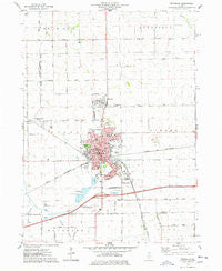 Rochelle Illinois Historical topographic map, 1:24000 scale, 7.5 X 7.5 Minute, Year 1975