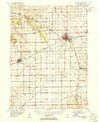 Rochelle Illinois Historical topographic map, 1:62500 scale, 15 X 15 Minute, Year 1952