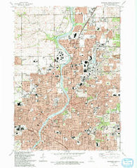 Rockford North Illinois Historical topographic map, 1:24000 scale, 7.5 X 7.5 Minute, Year 1993