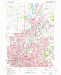 Rockford North Illinois Historical topographic map, 1:24000 scale, 7.5 X 7.5 Minute, Year 1971