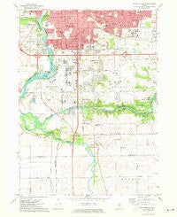 Rockford South Illinois Historical topographic map, 1:24000 scale, 7.5 X 7.5 Minute, Year 1971