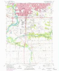 Rockford South Illinois Historical topographic map, 1:24000 scale, 7.5 X 7.5 Minute, Year 1971