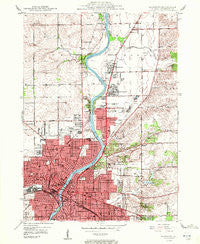 Rockford Illinois Historical topographic map, 1:24000 scale, 7.5 X 7.5 Minute, Year 1949