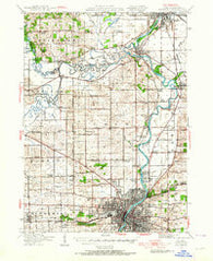 Rockford Illinois Historical topographic map, 1:62500 scale, 15 X 15 Minute, Year 1938