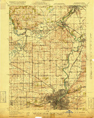 Rockford Illinois Historical topographic map, 1:62500 scale, 15 X 15 Minute, Year 1918