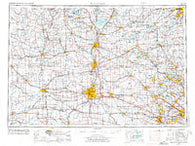 Rockford Illinois Historical topographic map, 1:250000 scale, 1 X 2 Degree, Year 1958