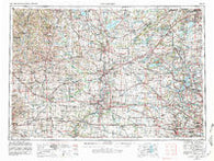 Rockford Illinois Historical topographic map, 1:250000 scale, 1 X 2 Degree, Year 1958