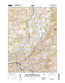 Rockford North Illinois Current topographic map, 1:24000 scale, 7.5 X 7.5 Minute, Year 2015