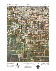 Rockford South Illinois Historical topographic map, 1:24000 scale, 7.5 X 7.5 Minute, Year 2012