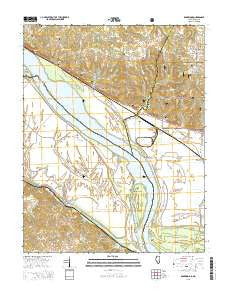 Rockwood Illinois Current topographic map, 1:24000 scale, 7.5 X 7.5 Minute, Year 2015