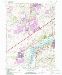 Romeoville Illinois Historical topographic map, 1:24000 scale, 7.5 X 7.5 Minute, Year 1962