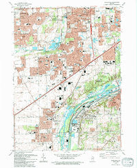 Romeoville Illinois Historical topographic map, 1:24000 scale, 7.5 X 7.5 Minute, Year 1993