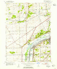 Romeoville Illinois Historical topographic map, 1:24000 scale, 7.5 X 7.5 Minute, Year 1954