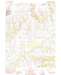 Roodhouse East Illinois Historical topographic map, 1:24000 scale, 7.5 X 7.5 Minute, Year 1983