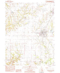 Roodhouse West Illinois Historical topographic map, 1:24000 scale, 7.5 X 7.5 Minute, Year 1983