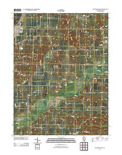 Roodhouse East Illinois Historical topographic map, 1:24000 scale, 7.5 X 7.5 Minute, Year 2012