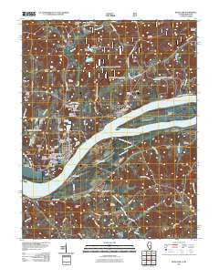 Rosiclare Illinois Historical topographic map, 1:24000 scale, 7.5 X 7.5 Minute, Year 2011