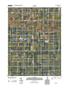 Royal Illinois Historical topographic map, 1:24000 scale, 7.5 X 7.5 Minute, Year 2012
