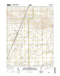 Royal Illinois Current topographic map, 1:24000 scale, 7.5 X 7.5 Minute, Year 2015