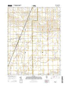 Royal Illinois Current topographic map, 1:24000 scale, 7.5 X 7.5 Minute, Year 2015