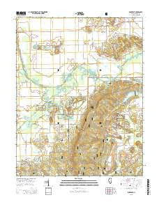 Rudement Illinois Current topographic map, 1:24000 scale, 7.5 X 7.5 Minute, Year 2015
