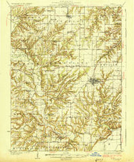 Rushville Illinois Historical topographic map, 1:62500 scale, 15 X 15 Minute, Year 1926