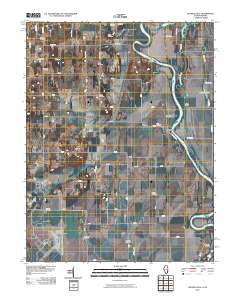 Russellville Illinois Historical topographic map, 1:24000 scale, 7.5 X 7.5 Minute, Year 2010