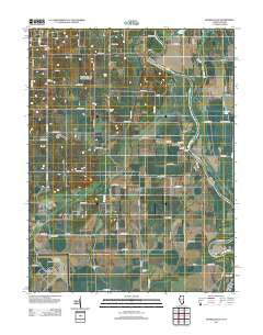Russellville Illinois Historical topographic map, 1:24000 scale, 7.5 X 7.5 Minute, Year 2012