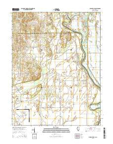 Russellville Illinois Current topographic map, 1:24000 scale, 7.5 X 7.5 Minute, Year 2015