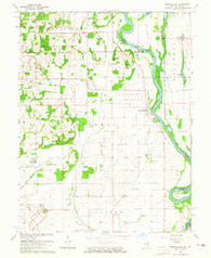 Russellville Illinois Historical topographic map, 1:24000 scale, 7.5 X 7.5 Minute, Year 1964