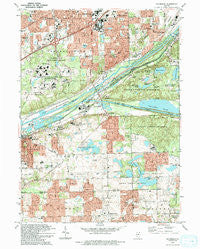 Sag Bridge Illinois Historical topographic map, 1:24000 scale, 7.5 X 7.5 Minute, Year 1993