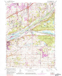 Sag Bridge Illinois Historical topographic map, 1:24000 scale, 7.5 X 7.5 Minute, Year 1963