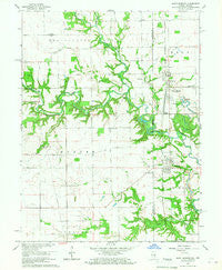 Saint Bernice Indiana Historical topographic map, 1:24000 scale, 7.5 X 7.5 Minute, Year 1966
