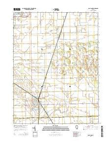 Saint Anne Illinois Current topographic map, 1:24000 scale, 7.5 X 7.5 Minute, Year 2015