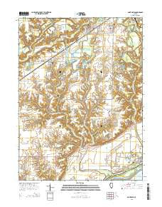 Saint David Illinois Current topographic map, 1:24000 scale, 7.5 X 7.5 Minute, Year 2015