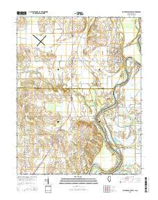 Saint Francisville Illinois Current topographic map, 1:24000 scale, 7.5 X 7.5 Minute, Year 2015