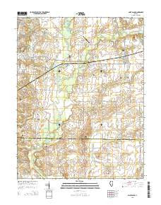 Saint Jacob Illinois Current topographic map, 1:24000 scale, 7.5 X 7.5 Minute, Year 2015