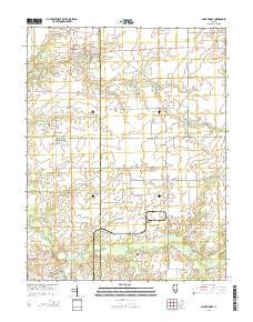 Saint Libory Illinois Current topographic map, 1:24000 scale, 7.5 X 7.5 Minute, Year 2015