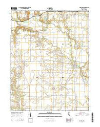 Sainte Marie Illinois Current topographic map, 1:24000 scale, 7.5 X 7.5 Minute, Year 2015