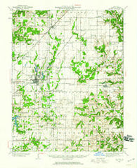 Salem Illinois Historical topographic map, 1:62500 scale, 15 X 15 Minute, Year 1934