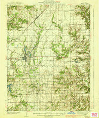 Salem Illinois Historical topographic map, 1:62500 scale, 15 X 15 Minute, Year 1938