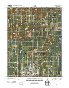 Salem North Illinois Historical topographic map, 1:24000 scale, 7.5 X 7.5 Minute, Year 2012