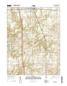 Salem South Illinois Current topographic map, 1:24000 scale, 7.5 X 7.5 Minute, Year 2015
